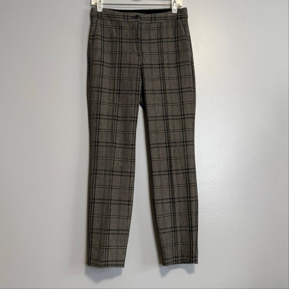 Express Gray Plaid High Rise Ankle Dress Pants 4